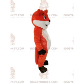 Costume de mascotte BIGGYMONKEY™ de renard orange et blanc à