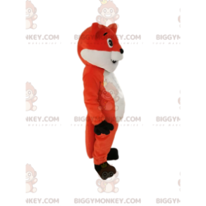 Kostým maskota Naughty Look Orange and White Fox BIGGYMONKEY™ –