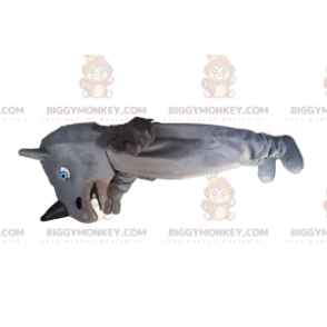 BIGGYMONKEY™ mascot costume of gray and black rhinoceros, with