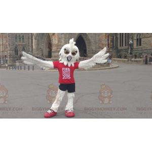 Costume da mascotte FIFA White Owl BIGGYMONKEY™ 2015 -