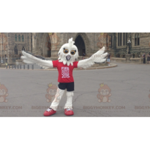 Kostým maskota FIFA bílá sova BIGGYMONKEY™ z roku 2015 –