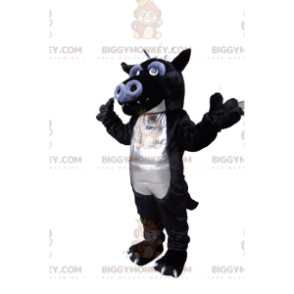 Zabawny kostium maskotki smoka BIGGYMONKEY™ w kolorze czarnym i