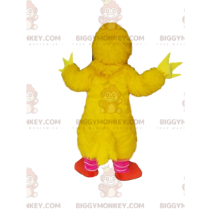 Costume de mascotte BIGGYMONKEY™ de grand poussin jaune très