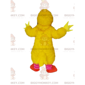 Stor, meget glad gul kylling BIGGYMONKEY™ maskotkostume -