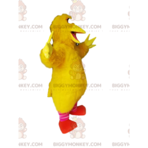 Traje de mascote Big Very Happy Yellow Chick BIGGYMONKEY™ –