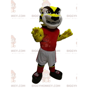 BIGGYMONKEY™ Creepy Tiger Sportswear Mascot Costume –