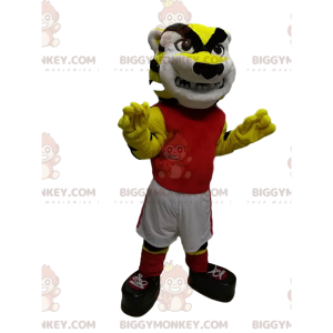 BIGGYMONKEY™ Creepy Tiger Sportswear Mascot Costume -