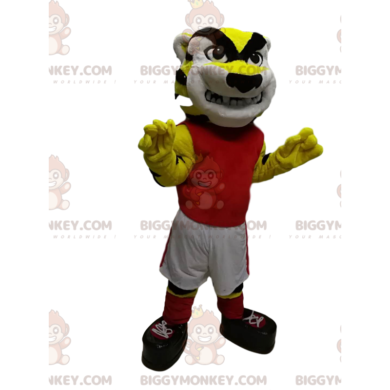 BIGGYMONKEY™ Creepy Tiger Sportswear Mascot Costume –