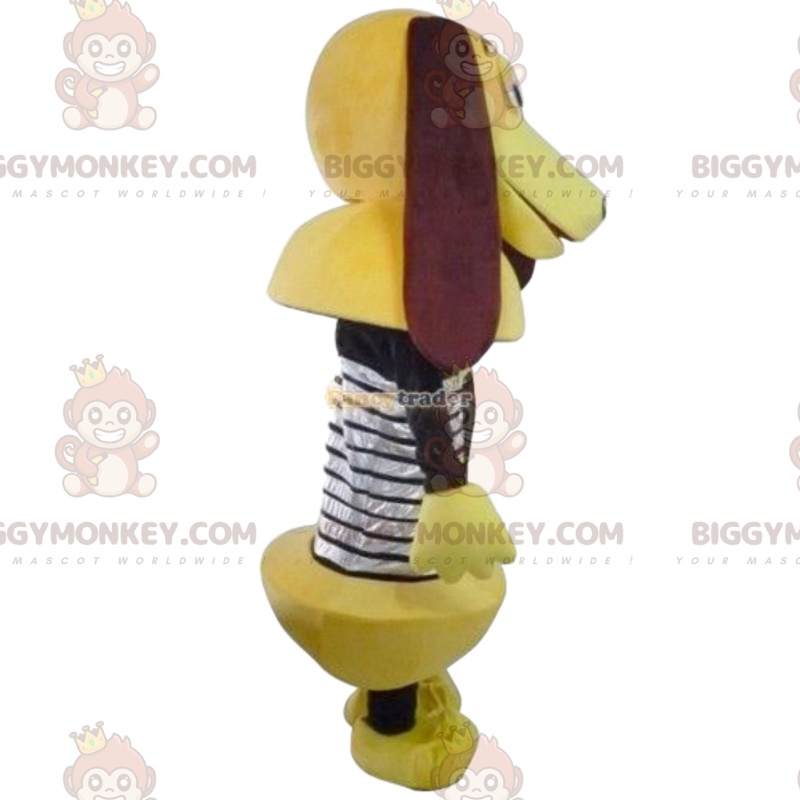 BIGGYMONKEY™ Maskottchenkostüm Zickzack der Frühlingshund aus