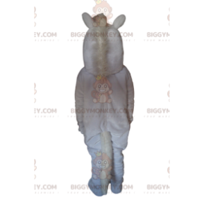 Majestic White Horse BIGGYMONKEY™ Mascot Costume with White