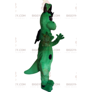 Molto carino il costume della mascotte del drago verde e nero