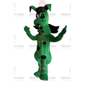 Muy lindo disfraz de mascota dragón verde y negro BIGGYMONKEY™
