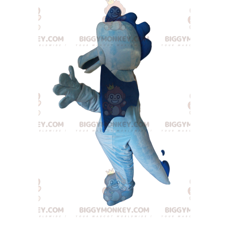 Vertederend BIGGYMONKEY™-mascottekostuum met hemelsblauwe en