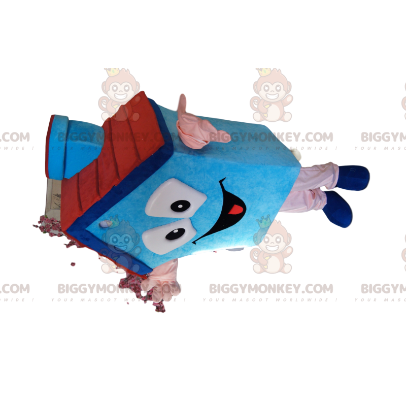 Blue Chimney Cottage BIGGYMONKEY™ Mascot Costume –
