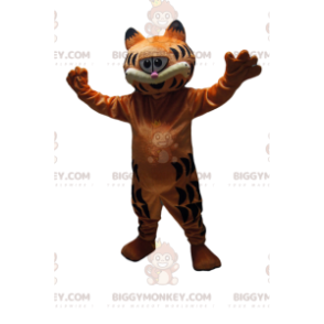 BIGGYMONKEY™ mascottekostuum van Garfield, de zeer gulzige