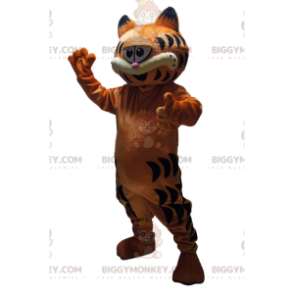 Traje de mascote BIGGYMONKEY™ de Garfield, o gato malhado muito