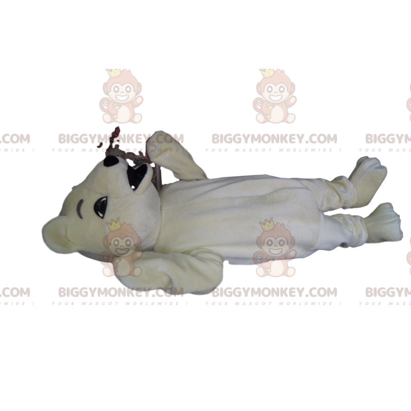 Costume de mascotte BIGGYMONKEY™ d'ours polaire très doux -