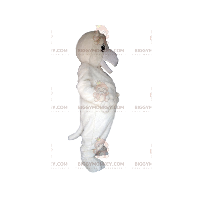 Costume de mascotte BIGGYMONKEY™ d'ours blanc avec un immense