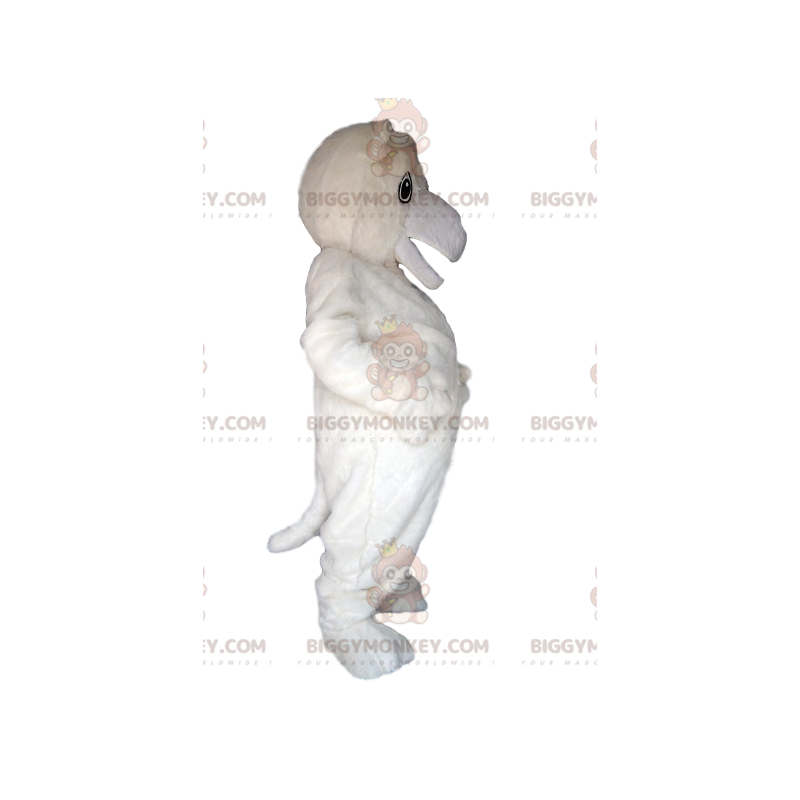 Traje de mascote de urso polar BIGGYMONKEY™ com sorriso enorme