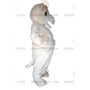 Costume de mascotte BIGGYMONKEY™ d'ours blanc avec un immense