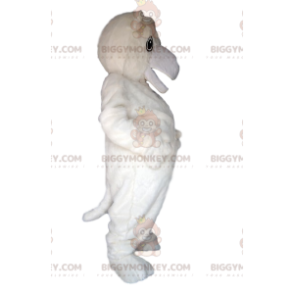 Traje de mascote de urso polar BIGGYMONKEY™ com sorriso enorme