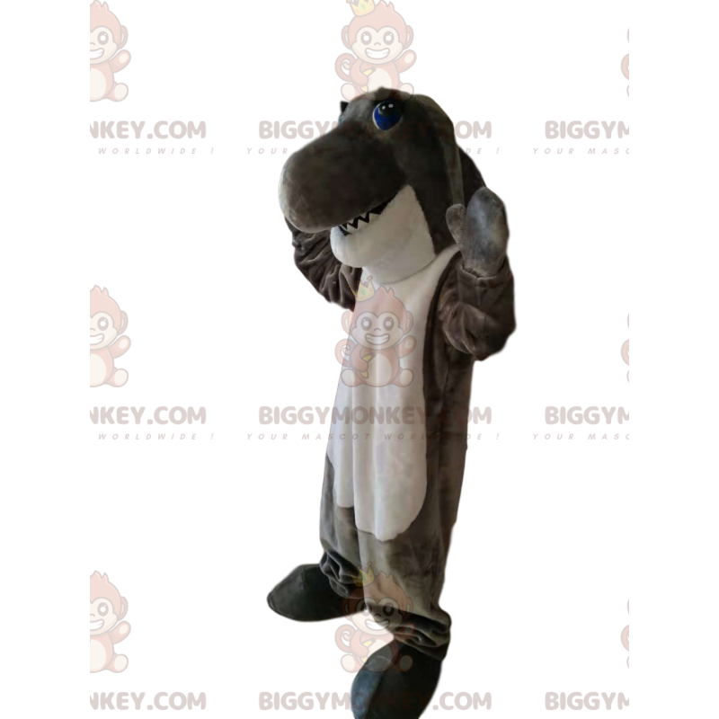 Great Fun Gray and White Shark BIGGYMONKEY™ Mascot Costume –