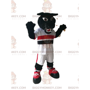 Disfraz de mascota Black Panther BIGGYMONKEY™ con ropa