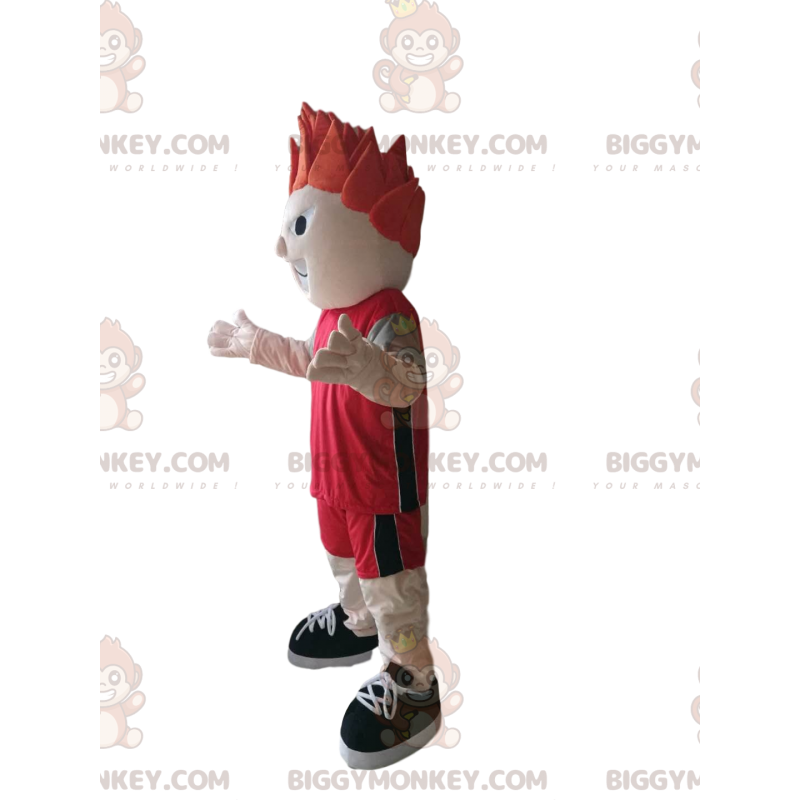 Sportsman BIGGYMONKEY™ Mascot Costume with Red Sportswear -