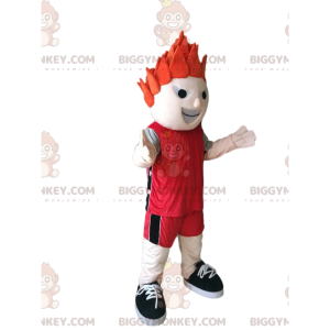 Traje de mascote de esportista BIGGYMONKEY™ com roupa esportiva