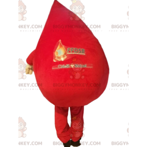 Mycket glad Red Blob BIGGYMONKEY™ maskotdräkt - BiggyMonkey