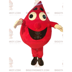 Costume mascotte BIGGYMONKEY™ Blob rosso molto allegro -