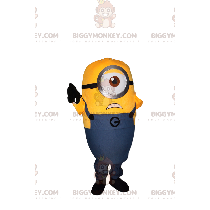 BIGGYMONKEY™ maskotdräkt av Stuart the Crazy Minion -