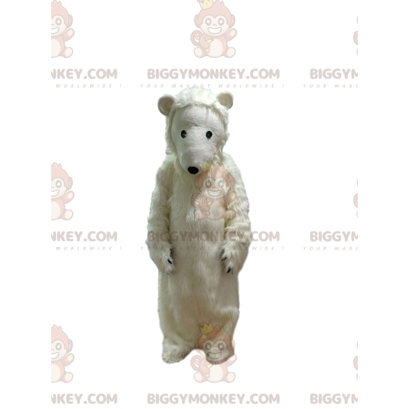 So liebenswerter Eisbär BIGGYMONKEY™ Maskottchen-Kostüm -