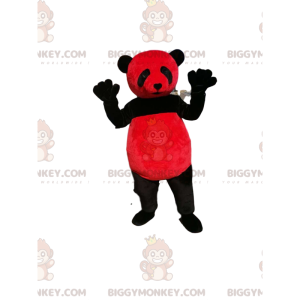 Κόκκινη και μαύρη στολή μασκότ Panda BIGGYMONKEY™ -