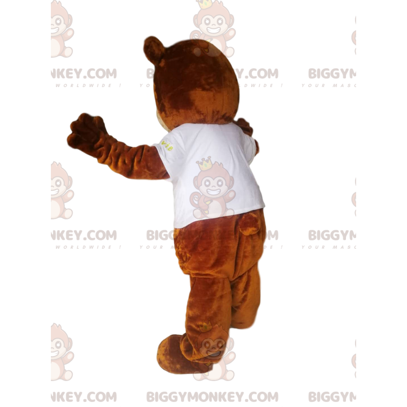 Brown Bear Cub BIGGYMONKEY™ Maskottchen-Kostüm mit zu kurzem