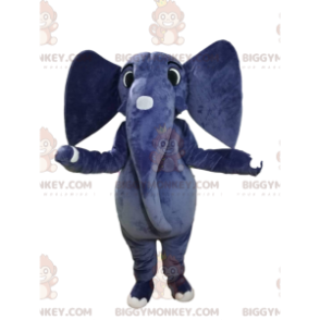 Majestätisk elefant med stora öron BIGGYMONKEY™ maskotdräkt -