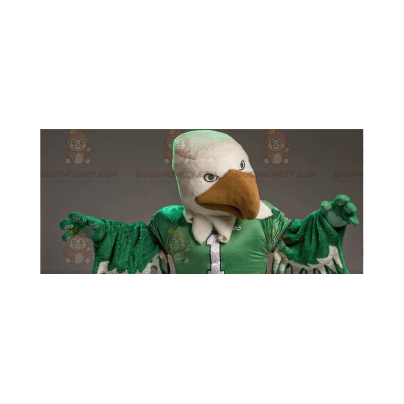 Giant White and Green Eagle BIGGYMONKEY™ Mascot Costume –