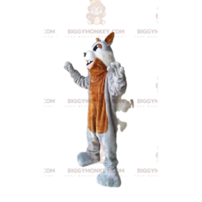 Costume de mascotte BIGGYMONKEY™ d'écureuil marron et gris avec