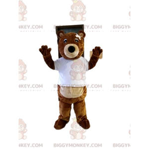 Traje de mascote de filhote de urso marrom BIGGYMONKEY™ com