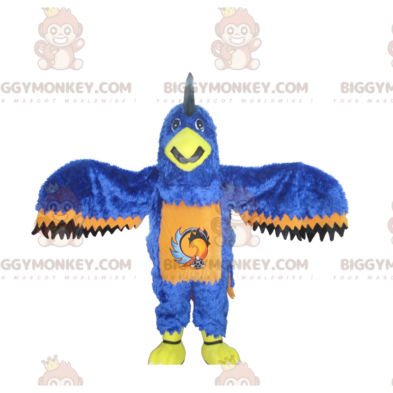 Costume da mascotte BIGGYMONKEY™ con aquila nera e arancione