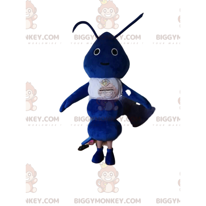 BIGGYMONKEY™ Costume da mascotte da piccola formica blu con