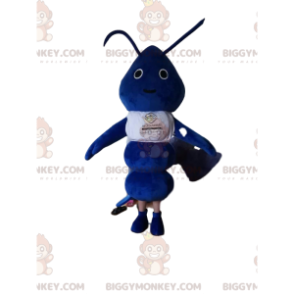 Kostium maskotka BIGGYMONKEY™ Mała Niebieska Mrówka z białą