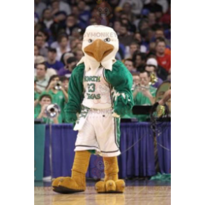 Traje de mascote gigante de águia branca e verde BIGGYMONKEY™ –