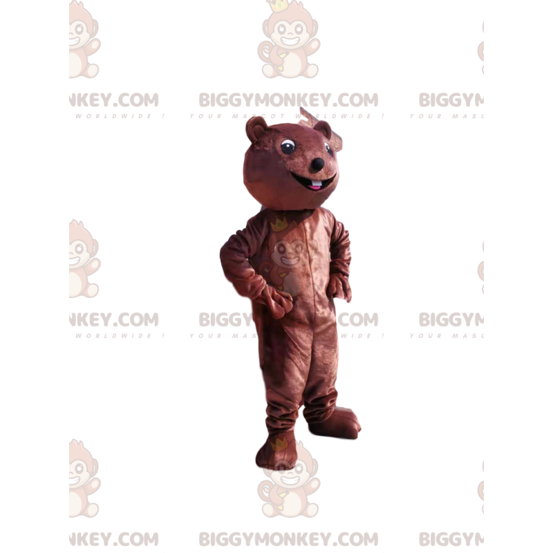 BIGGYMONKEY™ Maskottchen-Kostüm Sehr süßes braunes Bärenjunges