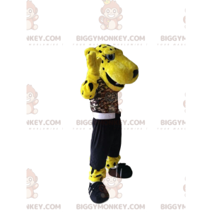 Prachtig BIGGYMONKEY™-mascottekostuum met luipaardprint en