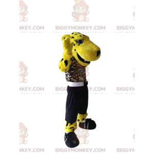 Wunderschönes Leopard BIGGYMONKEY™ Maskottchen-Kostüm mit