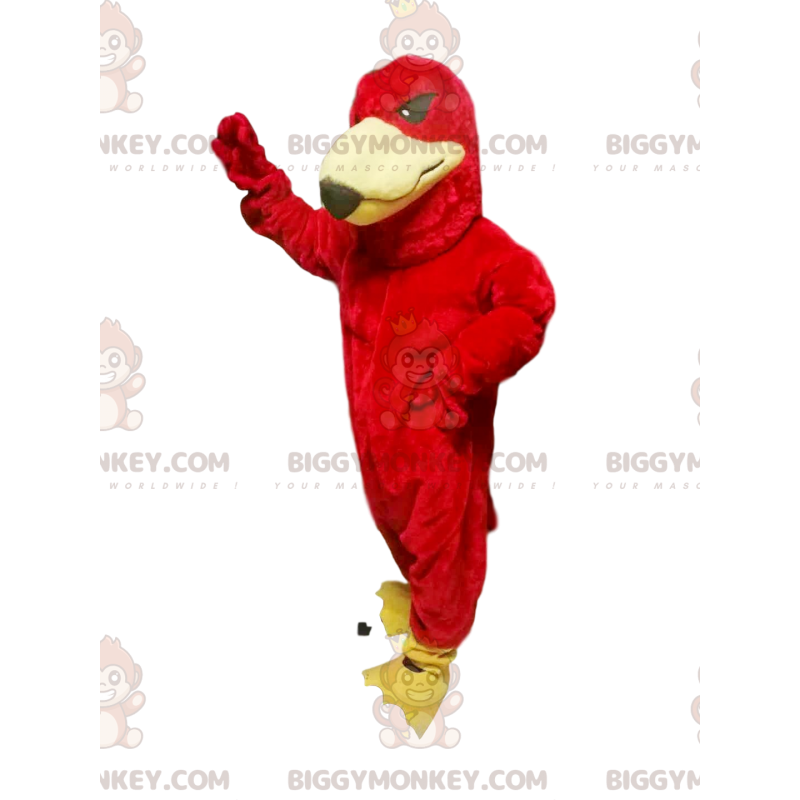 BIGGYMONKEY™ Mascot Costume Red Eagle With A Persuasive Gaze –