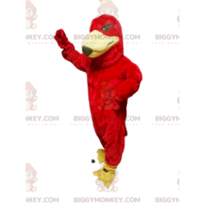 BIGGYMONKEY™ Mascot Costume Red Eagle With A Persuasive Gaze –