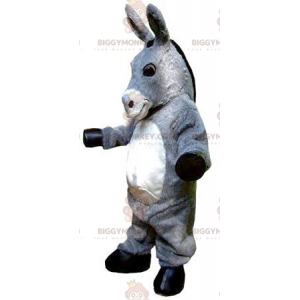Costume de mascotte BIGGYMONKEY™ d'âne gris et blanc géant -