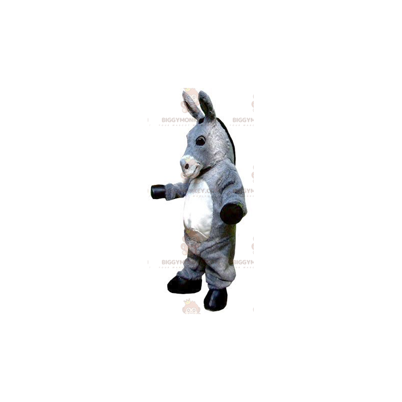 Disfraz de mascota Burro gigante gris y blanco BIGGYMONKEY™ -